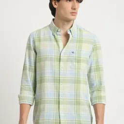 The Bear House Multicolored Cotton Slim Fit Checks Shirt-picture-20