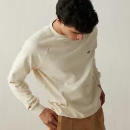 ANDAMEN Beige Regular Fit Sweatshirt image 3