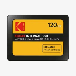 Kodak EKSSD120GX150K 2.5 inches SATA III 6Gb/s 120GB Internal SSD (Black) image 1