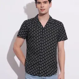 Being Human Black Slim Fit Printed Shirt-picture-38