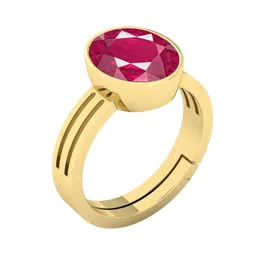 RRVGEM Ruby 13.00 KT Adjustable Gold Loose Gemstone Ring-picture-30