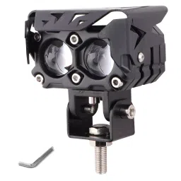 AllExtreme EXT20F2 LED Fog Light Spot Beam 20W Projector Lens Heavy Duty Waterproof Driving Lamp for Motorcycle Bike Car SUV (2 Pcs, Yellow & White) image 5