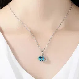 atraer HOUSEOFTRENDZZ Women Stainless Steel Silver-Plated Pendant with Chain-picture-46