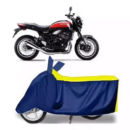Auto Pearl Bike Cover for Kawasaki Z900 RS Cafe Racer BS6 (Yellow & Blue)-picture-22