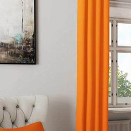BELLA TRUE Orange Long Door Curtain-picture-4