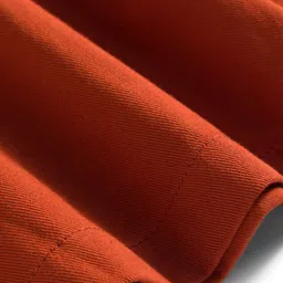 kookie kids india Kookie Kids Cotton Woven Full Sleeves Collared Shirt Dress with Front Buttons & Pockets - Rust Orange image 4