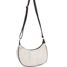 ASTRID Women Textured Half Moon Sling Bag image 4