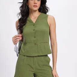 glitchez Seersucker Regular Fit Co-Ord Set-picture-22