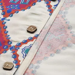 Anouk Men White Woven Design Nehru Jacket image 5