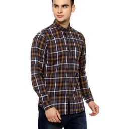 Campus Sutra Multicolor Regular Fit Check Shirt image 3