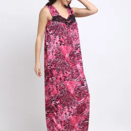 NEUDIS Pink Printed Nighty image 3
