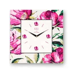 SEJ by Nisha Gupta White Framed Analogue Wall Clock - Set of 1 image 2