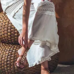 Saint G Women's Brown Ankle Strap Sandals-picture-34