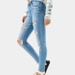 American Eagle Outfitters Blue High Rise Jeans image 3