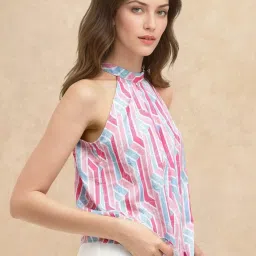 RAREISM Multi Polyester Printed Sleeveless Top image 1