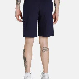 Puma Navy Cotton Slim Fit Shorts image 2