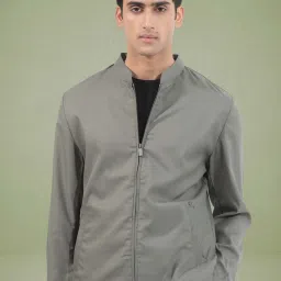 Rare Rabbit Green Regular Fit Solid Jacket image 1