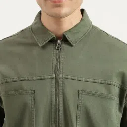 United Colors Of Benetton Olive Oversized Shacket image 4