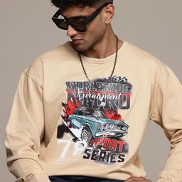 The Roadster Lifestyle Co. Typography Printed Relaxed Fit Sweatshirt-image-81