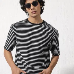 Rare Rabbit Navy Oversized Stripes T-Shirt image 1