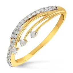 Malabar Gold and Diamonds 18k IGI Certified Diamond Yellow Gold Ring for Women image 1