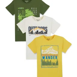 Gini & Jony Kids Multicolor Printed T-Shirt image 1