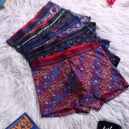 HiFlyers Pack Of 3 Printed Breathability Trunks HF502_PO3_GMO_S image 4