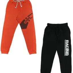 Todd N Teen Kids Rust & Black Graphic Print Joggers (Pack Of 2)-picture-10