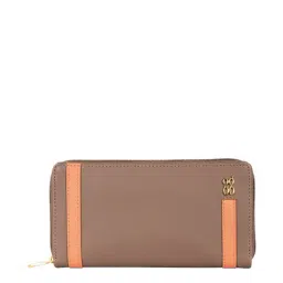 Baggit Brown Solid Zip Around Wallet for Women-image-29