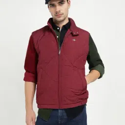 GANT Maroon Regular Fit Jacket-image-29