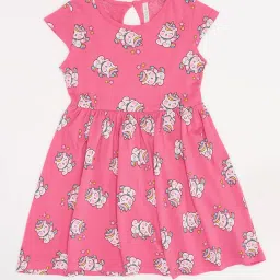 Pantaloons Junior Girls Pink Dress image 1