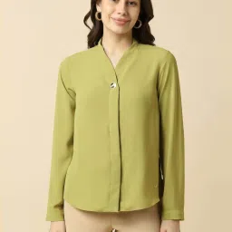 Allen Solly Green Regular Fit Shirt image 1