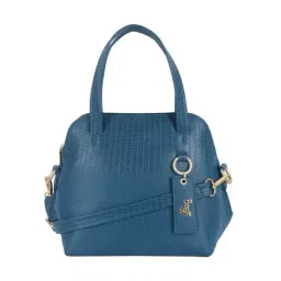 Baggit Blue Textured Small Handbag-image-60