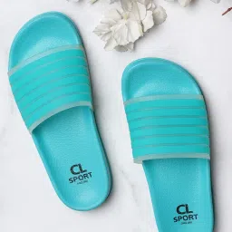 Carlton London Women's Aqua Slides image 1