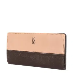 Baggit Lwxe Fleek Brown Color Block Bi-Fold Wallet for Women image 2