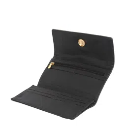 Baggit Lwxe Toxic Black Color Block Tri-Fold Wallet for Women image 4