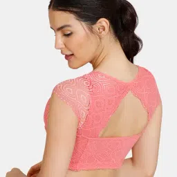 Zivame Pink Lace Half Coverage Under-Wired Bralette image 2