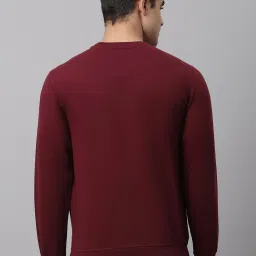 Cantabil Wine Regular Fit Printed Sweatshirt image 2