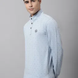 Cantabil Sky Blue Regular Fit Printed Sweatshirt image 3
