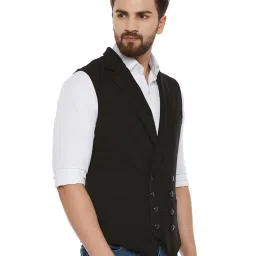 Hypernation Black Sleeveless Waistcoat image 4