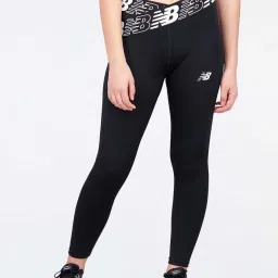 New Balance Black Printed Sports Tights image 1