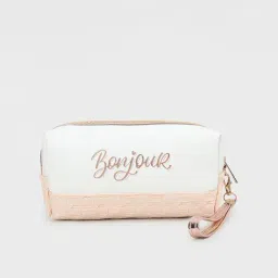 Ginger by Lifestyle Peach Textured Pouch-image-79