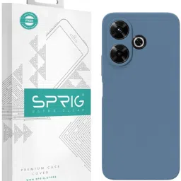 Sprig Back Cover for POCO M6 PLUS (Blue) image 1