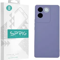 Sprig Back Cover for vivo T2 Pro (Grey) image 1