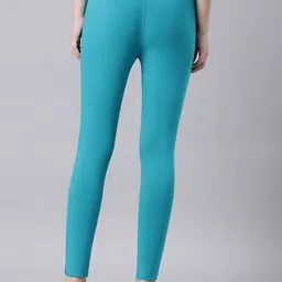 TWIN BIRDS Women Regular Fit Sleek Ethnic Knitted Kurti Pant with Functional Pocket image 2