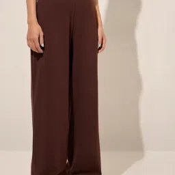 Superstar by Westside Brown High-Rise Cotton Pants-picture-25