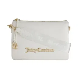 Juicy Couture White Romana Cross Body Bag-image-86