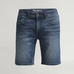 Pepe Jeans Mid Indigo Blue Regular Fit Denim Shorts image 4