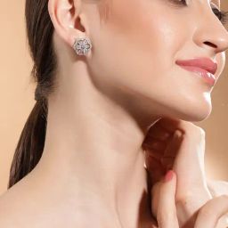 Priyaasi Classic Silver Brass Earrings-picture-30