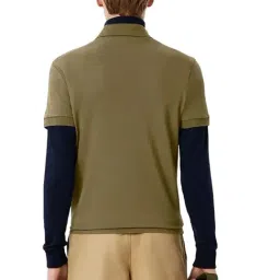 Lacoste Green Paris Stretch Pique Regular Fit Polo T-Shirt image 2